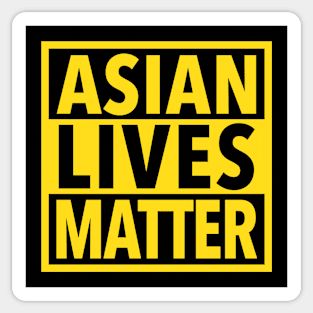 Asian Lives Matter (yellow) Sticker